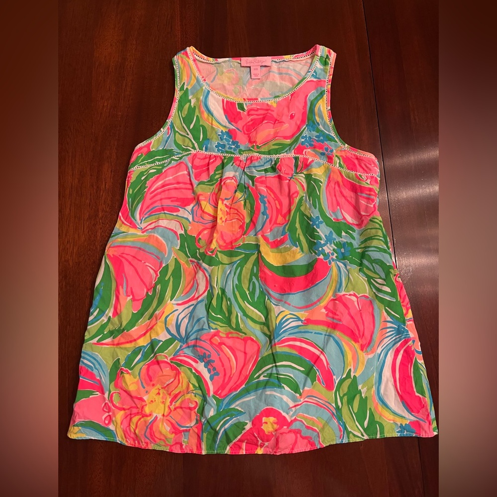 Lilly Pulitzer Tank Top - Pink, Green, Blue Floral